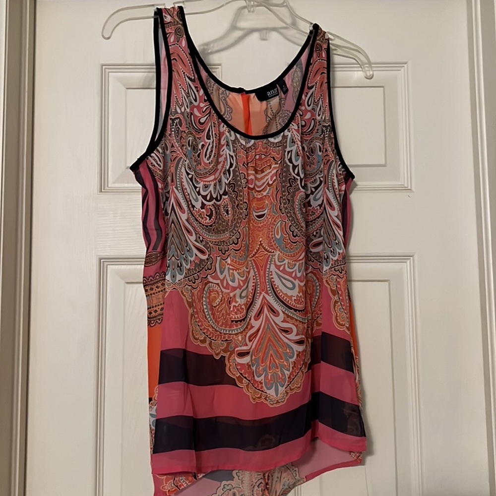 Sheer tank top shirt